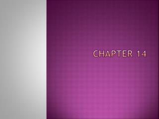 CHAPTER 14