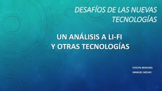 Desafíos de las nuevas tecnologías