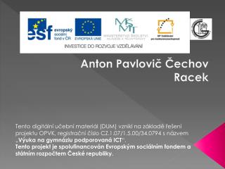Anton Pavlovič Čechov Racek