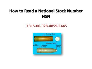 How to Read a National Stock Number NSN