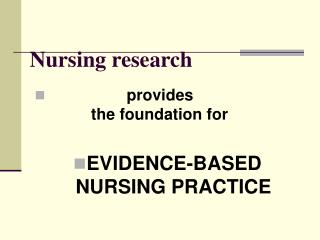 example of nursing research