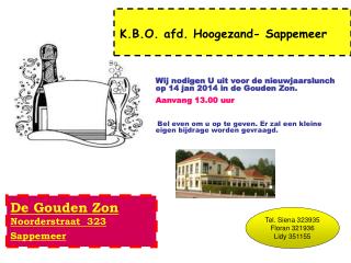 K.B.O. afd. Hoogezand- Sappemeer