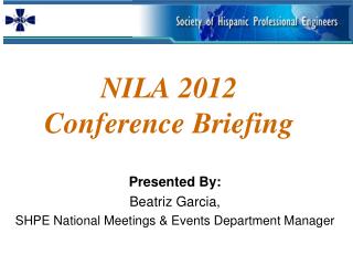 NILA 2012 Conference Briefing