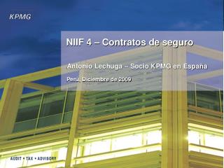 NIIF 4 – Contratos de seguro