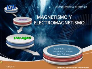 MAGNETISMO Y ELECTROMAGNETISMO