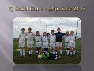 Tj Sokol Cítov – přípravka 2013