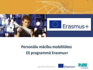 Personāla mācību mobilitātes ES programm ā Erasmus+