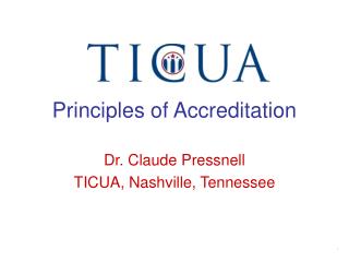 Principles of Accreditation