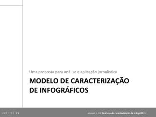 Modelo de caracterização de infográficos