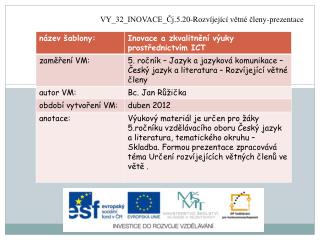 VY_32_INOVACE_Čj.5.20-Rozvíjející větné členy-prezentace