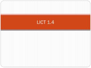 LICT 1.4