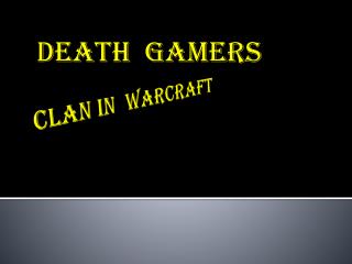 CLAN IN WARCRAFT