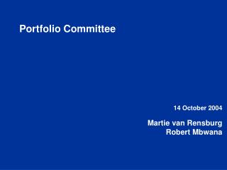 Portfolio Committee