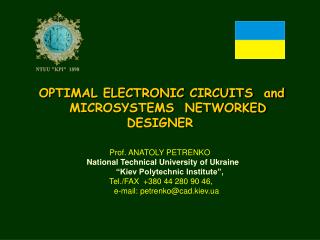 OPTIMAL ELECTRONIC CIRCUITS and MICROSYSTEMS NETWORKED DESIGNER