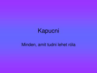 Kapucni