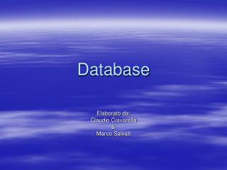 Database