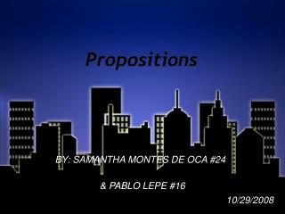 Propositions