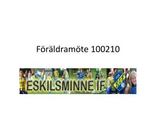Föräldramöte 100210