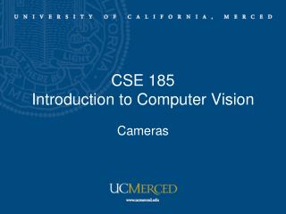 CSE 185 Introduction to Computer Vision