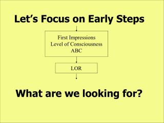 Let’s Focus on Early Steps