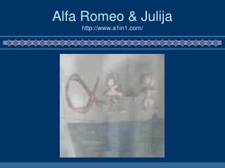 Alfa Romeo &amp; Julija a1in1/