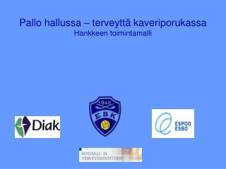 Pallo hallussa – terveyttä kaveriporukassa Hankkeen toimintamalli