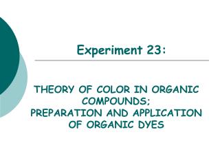 Experiment 23: