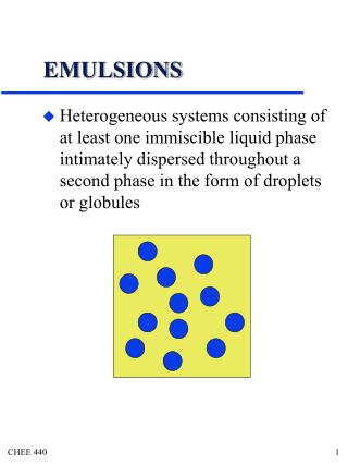 EMULSIONS