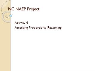 NC NAEP Project