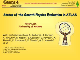 Status of the Geant4 Physics Evaluation in ATLAS