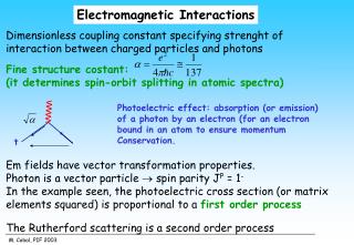 Electromagnetic Interactions