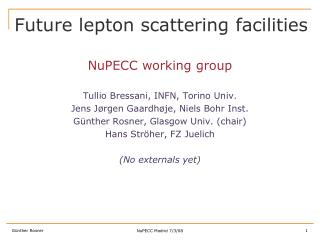 Future lepton scattering facilities