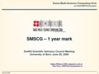 SMSCG – 1 year mark