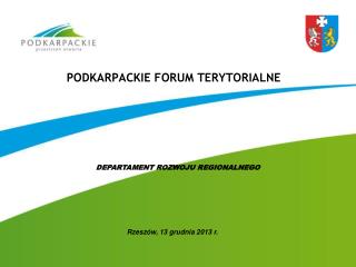 PODKARPACKIE FORUM TERYTORIALNE