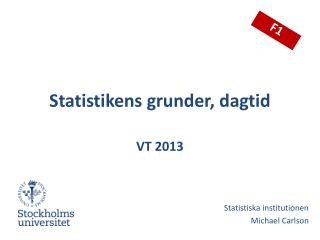 Statistikens grunder, dagtid