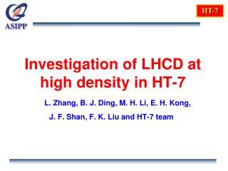 Investigation of LHCD at high density in HT-7