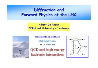 Diffraction and Forward Physics at the LHC