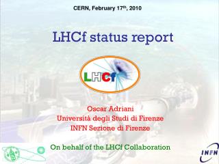 LHCf status report