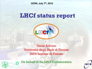 LHCf status report