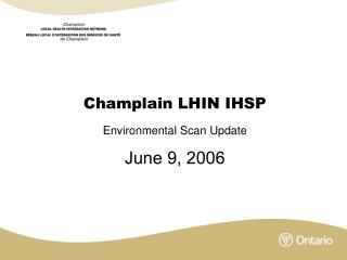 Champlain LHIN IHSP