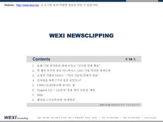 WEXI NEWSCLIPPING