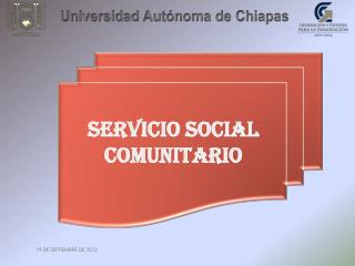 SERVICIO SOCIAL COMUNITARIO