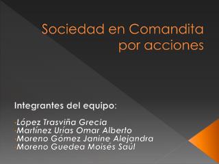 Sociedad en Comandita por acciones