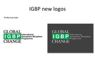 IGBP new logos