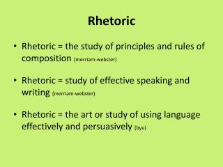 Rhetoric