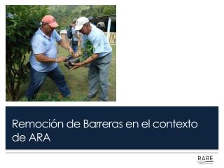 Remoción de Barreras en el contexto de ARA