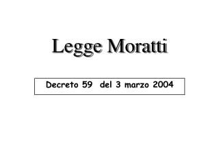 Decreto 59 del 3 marzo 2004