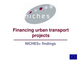 Financing urban transport projects