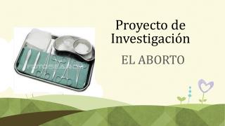 Proyecto de Investigación