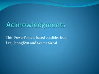 Acknowledgments